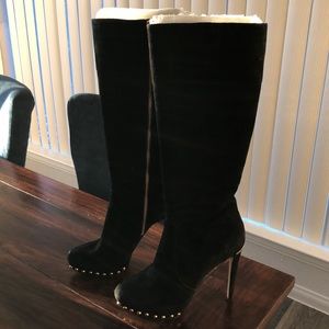 Michael Kors suede heeled boots